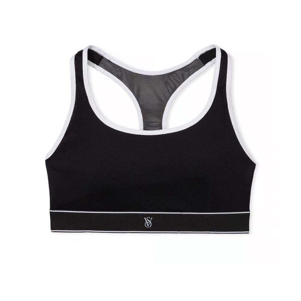 Victoria's Secret VSX SPORT Black Racerback Sports Bra Women’s Sz L NWT